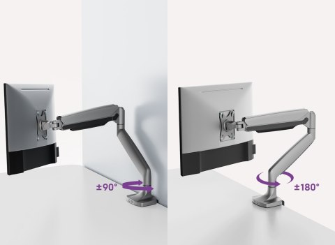 Uchwyt srebrny na monitor Spacetronik SPAS110S SPACETRONIK