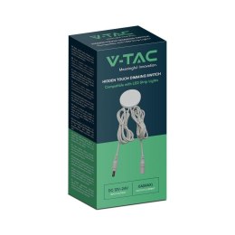 Włącznik Dotykowy Ukryty Podblatowy Meblowy V-TAC Biały VT-2412