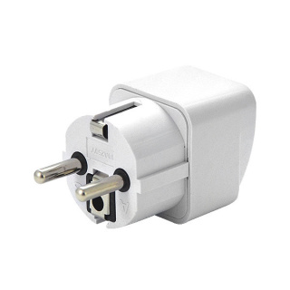 Adapter podróżny przejście wtyk PL gniazdo USA UK biały 10A 230V