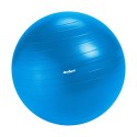 Piłka gimnastyczna rehabilitacyjna 55cm z pompką ręczną, kolor niebieski , REBEL ACTIVE