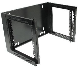 BOWI Szafa rack 19" 6U wisząca 600x450 RAL9004 drzwi s