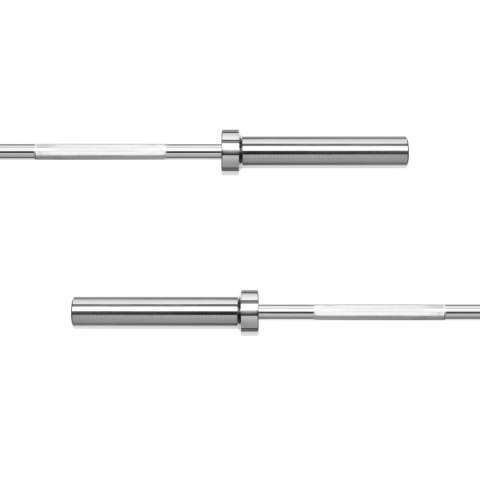 Gryf olimpijski prosty z łożyskami, sztanga olimpijska z łożyskami 150cm 12.5kg REBEL ACTIVE