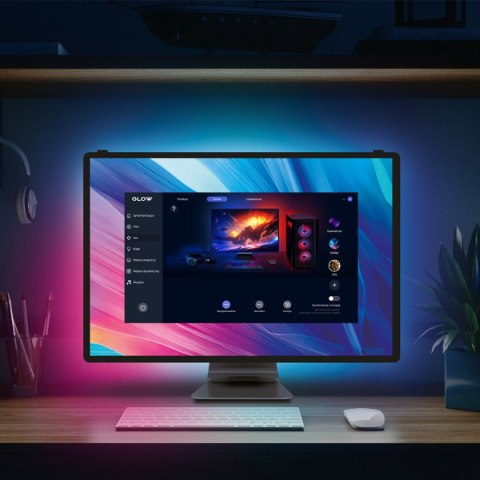 Podświetlenie monitora Glow Three PC 32 cali SPACETRONIK