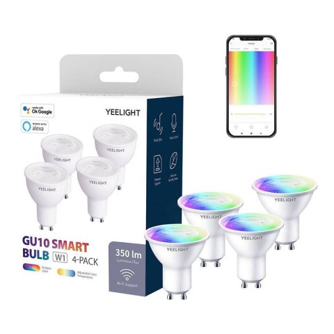 Żarówka LED GU10 5W RGB Smart Yeelight W1 4szt YEELIGHT