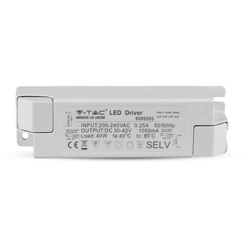 Zasilacz do Paneli LED 40W 1050mA DC:30-42V V-TAC