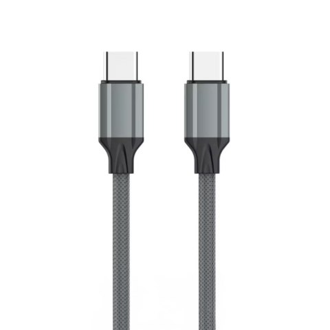 Kabel szybkiego ładowania z TPE 2x USB-C 65W PD 2M LDNIO