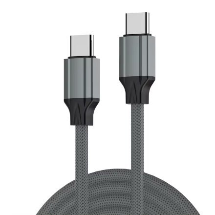 Kabel szybkiego ładowania z TPE 2x USB-C 65W PD 2M LDNIO