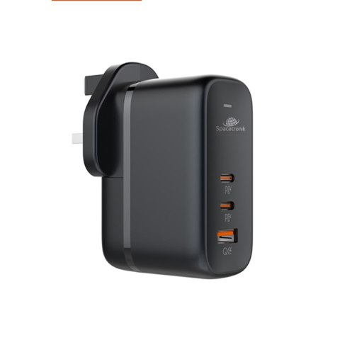 Ładowarka GaN 65W 2x PD 2x USB-C USB QC EU UK US