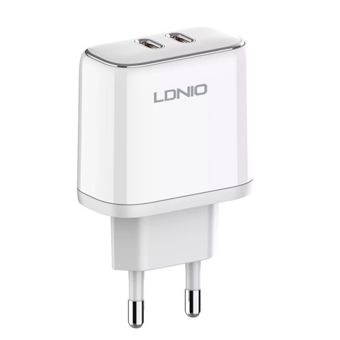 Ładowarka z kablem Licencja Apple MFI 35W 2x USB-C LDNIO