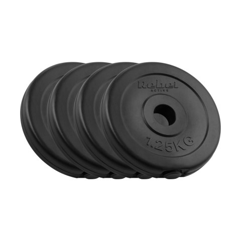 Zestaw obciążeń bitumicznych 4x1.25kg, otwór 31mm, talerz klasyczny, REBEL ACTIVE