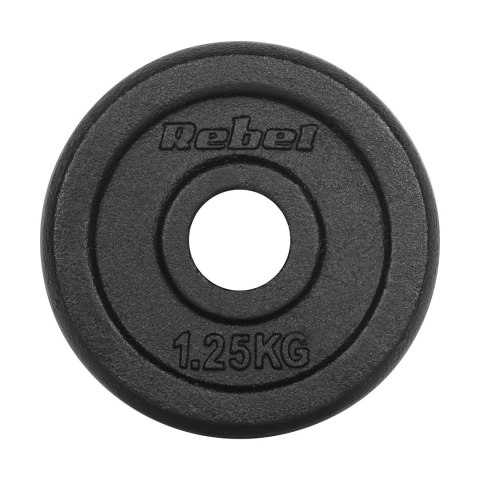 Zestaw obciążeń żeliwnych 4x1.25kg, otwór 31mm, talerz klasyczny, REBEL ACTIVE