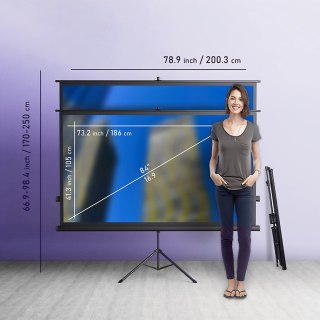 Ekran Projekcyjny ze Statywem 84" 4K Spacetronik