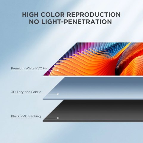 Ekran Projekcyjny ze Statywem Rozwijany 84" 4K