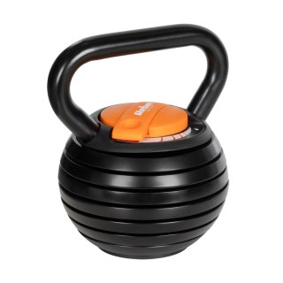 Kettlebell żeliwny automatyczny regulowany 18 kg REBEL ACTIVE