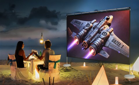 Przenośny ekran projekcyjny 84'' 4K Spacetronik