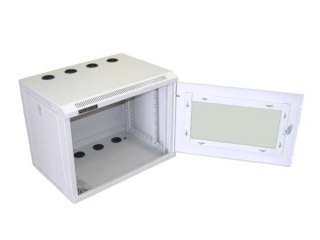 Szafa 19" wisząca ECO 8U 540x400 RAL7035 szkło
