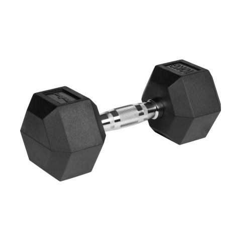 Hantle żeliwne gumowane HEX 2x10 kg REBEL ACTIVE