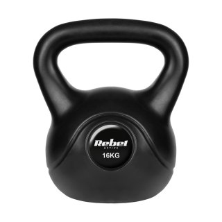 Kettlebell bitumiczny 16 kg REBEL ACTIVE