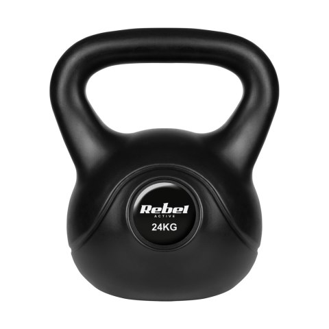 Kettlebell bitumiczny 24 kg REBEL ACTIVE