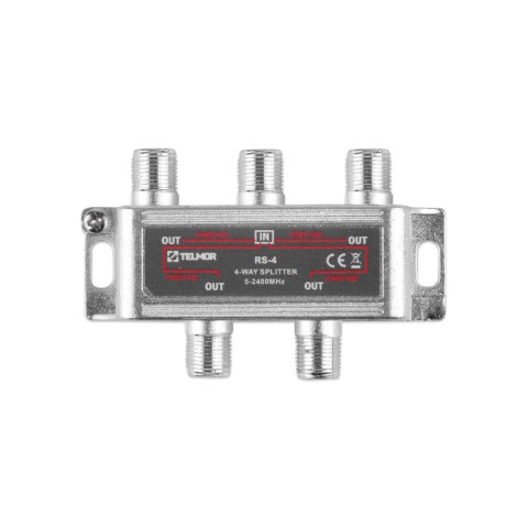 RS-4 SPLITTER 4X 2.4G DC TELMOR