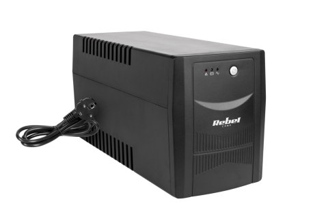 Zasilacz awaryjny UPS REBEL model Micropower 2000 (offline, 2000 VA / 1200 W, 230 V, 50 Hz)