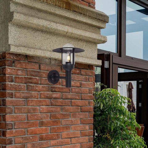 Oprawa Ogrodowa V-TAC E27 Kinkiet Czarny MAT IP44 VT-1158 3 Lata Gwarancji