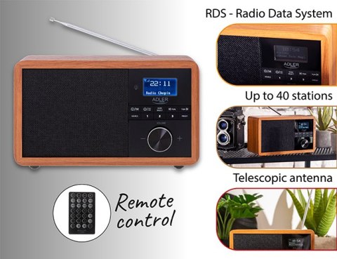 Adler Radio Dab + Bluetooth