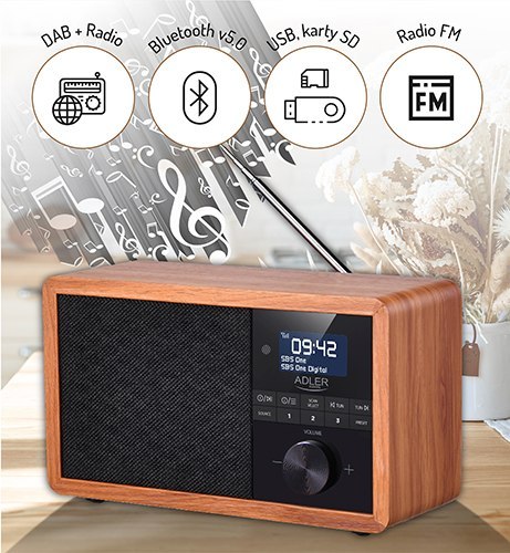 Adler Radio Dab + Bluetooth