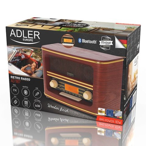 Adler Retro Radio z Bluetooth