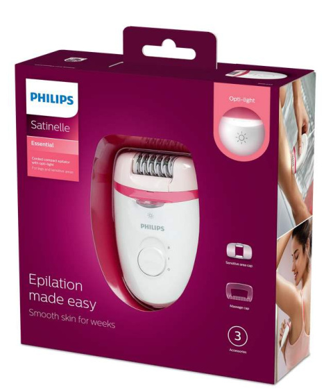 Depilator do miejsc intymnych z lampką Philips BRE255/00