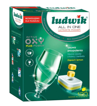 Tabletki do zmywarek AIO Lemon Ludwik 120 sztuk