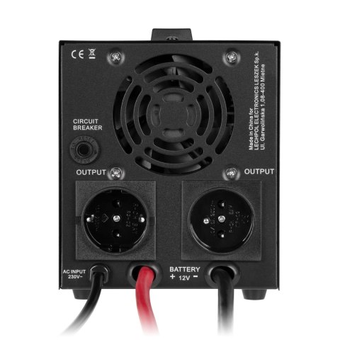 Zasilacz awaryjny KEMOT PROsinus-500-LFP4 przetwornica z czystym przebiegiem sinusoidalnym i funkcją ładowania 12V 230V 500VA/30