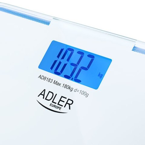 Adler Waga łazienkowa - 180kg - z podświetleniem krawędzi