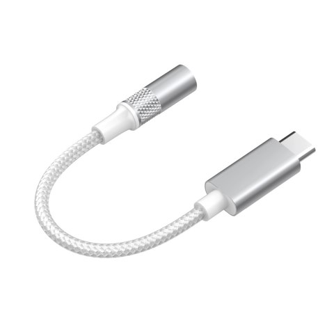 Adapter przejście USB-C na Jack 3,5mm z DAC biały LDNIO