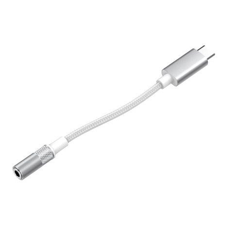 Adapter przejście USB-C na Jack 3,5mm z DAC biały LDNIO