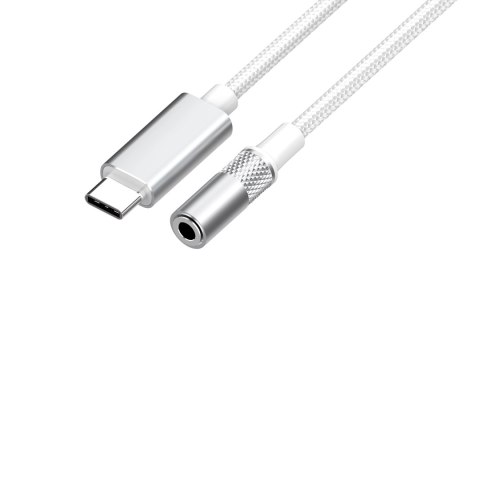 Adapter przejście USB-C na Jack 3,5mm z DAC biały LDNIO