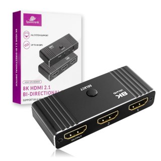 Dwukierunkowy Switch 2x1 8K HDMI 2.1 Spacetronik SPACETRONIK