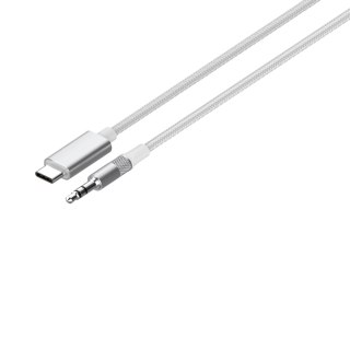 Kabel adapter DAC z USB-C na Jack 3,5mm 1m biały LDNIO