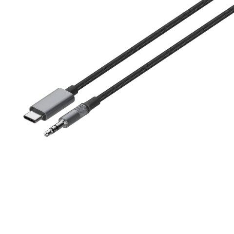 Kabel adapter DAC z USB-C na Jack 3,5mm 1m szary LDNIO