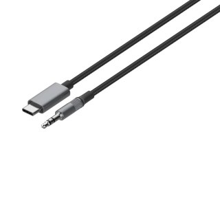 Kabel adapter DAC z USB-C na Jack 3,5mm 2m szary LDNIO