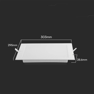 Panel Wpuszczany V-TAC 18W LED SAMSUNG CHIP Kwadrat 295x295mm VT-61024SQ-S 3000K 2500lm