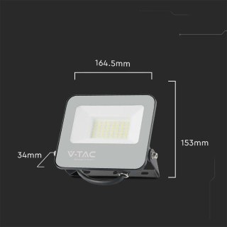 Projektor LED V-TAC 30W SAMSUNG CHIP Czarny 160Lm/W VT-44031 4000K 4800lm 5 Lat Gwarancji