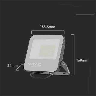 Projektor LED V-TAC 50W SAMSUNG CHIP Czarny 160Lm/W VT-44051 4000K 8000lm 5 Lat Gwarancji