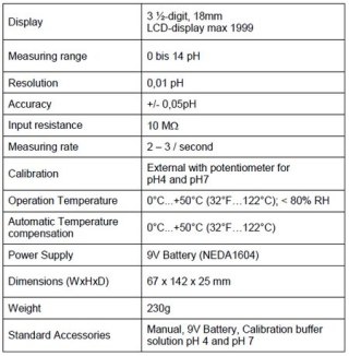 Sonda PH do Miernika Odczynu Wody PeakTech 5310APR PEAKTECH