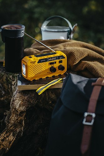 Adler Radio solarne z korbką ręczną