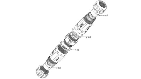 Łącznik kabli sieciowych RJ45 CAT5/6/7 IP68 Goobay