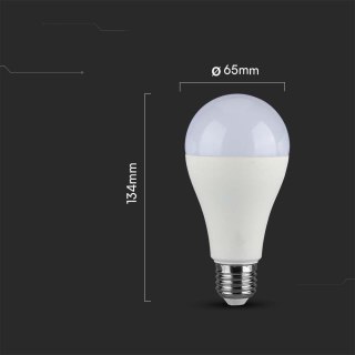 Żarówka LED V-TAC SAMSUNG CHIP 17W E27 A65 VT-21017 3000K 1710lm 5 Lat Gwarancji