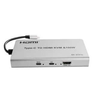 Adapter USB-C do HDMI KVM 100W 4K 60Hz SPU-M17 SPACETRONIK