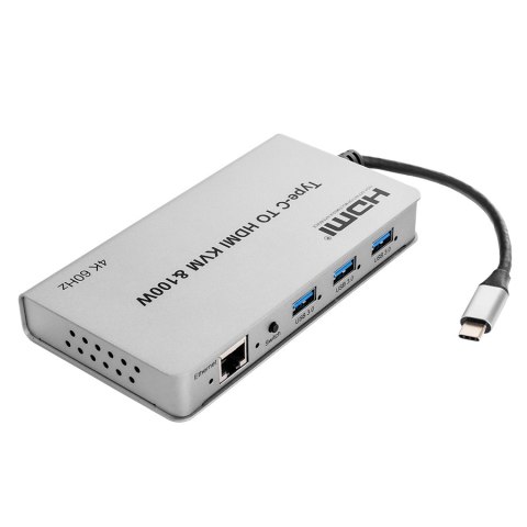 Adapter USB-C do HDMI KVM 100W 4K 60Hz SPU-M17 SPACETRONIK