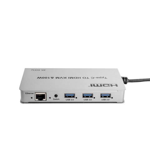 Adapter USB-C do HDMI KVM 100W 4K 60Hz SPU-M17 SPACETRONIK